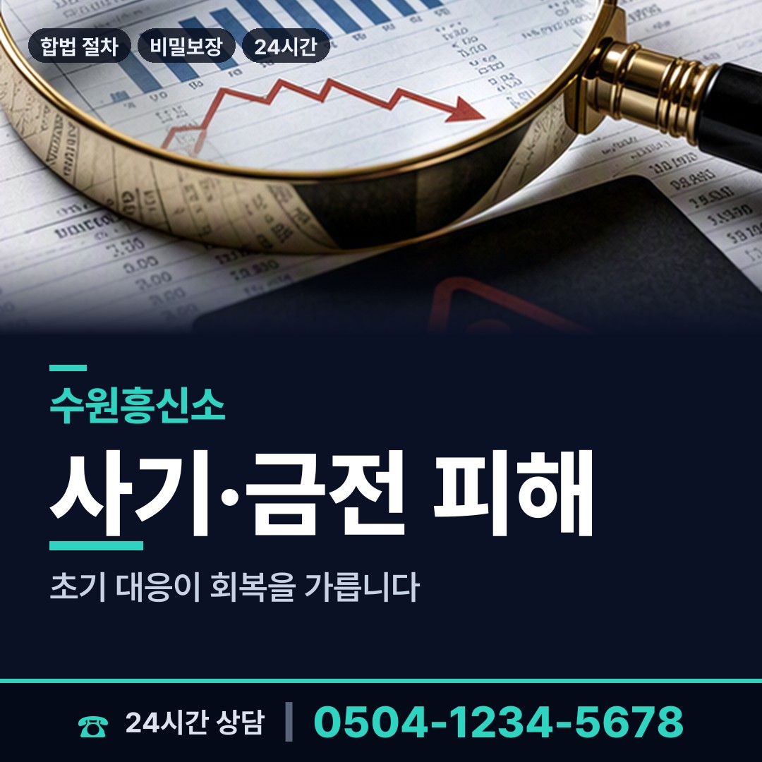 수원 우만2동 계약사기조사 상담 안내